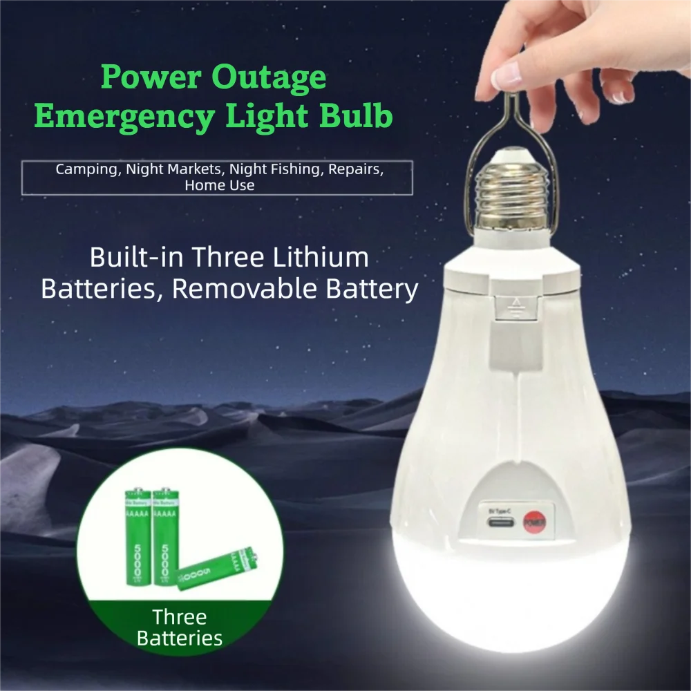 New High Quality Convenient Portable LED Bulb Light 30W with 3 Batteries Emergency Bulb Rechargeable Bulb Courtyard Outdoor
New High Quality Convenient Portable LED Bulb Light 30W with 3 Batteries Emergency Bulb Rechargeable Bulb Courtyard Outdoor