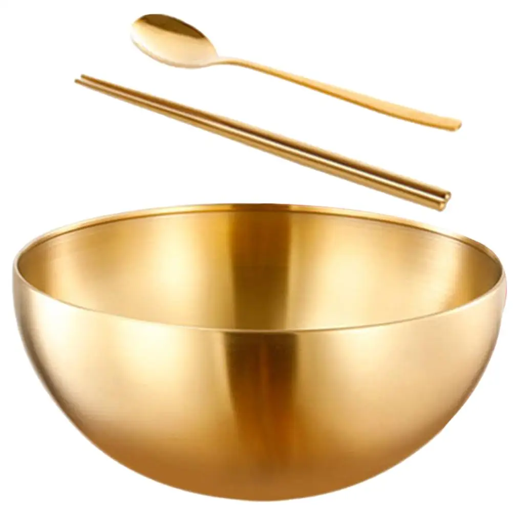Cold Noodle Bowl Set 20cm Golden Stainless Steel Salad Food Multi-function Serving Kitchenware Fruit Dinner Snack Storage
Cold Noodle Bowl Set 20cm Golden Stainless Steel Salad Food Multi-function Serving Kitchenware Fruit Dinner Snack Storage