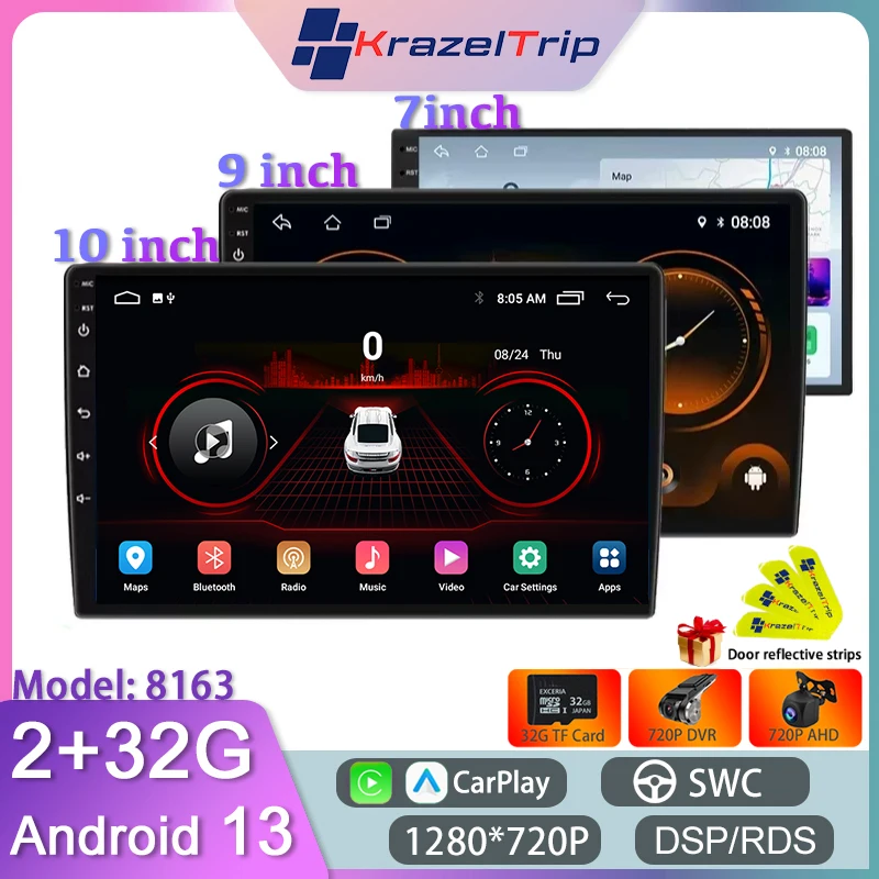 Universal 7 9 10" 8163 Intelligent System Car Radio Stereo Android Auto Carplay Multimedia Head Unit GPS for Kia Toyota Honda
Universal 7 9 10" 8163 Intelligent System Car Radio Stereo Android Auto Carplay Multimedia Head Unit GPS for Kia Toyota Honda