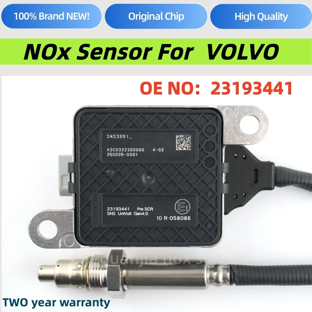 23193441 Nitrogen Oxide Sensor For Volvo FL-180 FL-250 FL-220 FE-280 FE-240 FE-320 FE-340 2000-2006 7423193441
23193441 Nitrogen Oxide Sensor For Volvo FL-180 FL-250 FL-220 FE-280 FE-240 FE-320 FE-340 2000-2006 7423193441
