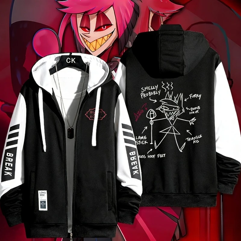 Hazbin Hotel Anime Cardigan Jacket for Men and Women Casual Loose Long Sleeve Outerwear Cartoon Character Graphic Coat Tops
Hazbin Hotel Anime Cardigan Jacket for Men and Women Casual Loose Long Sleeve Outerwear Cartoon Character Graphic Coat Tops