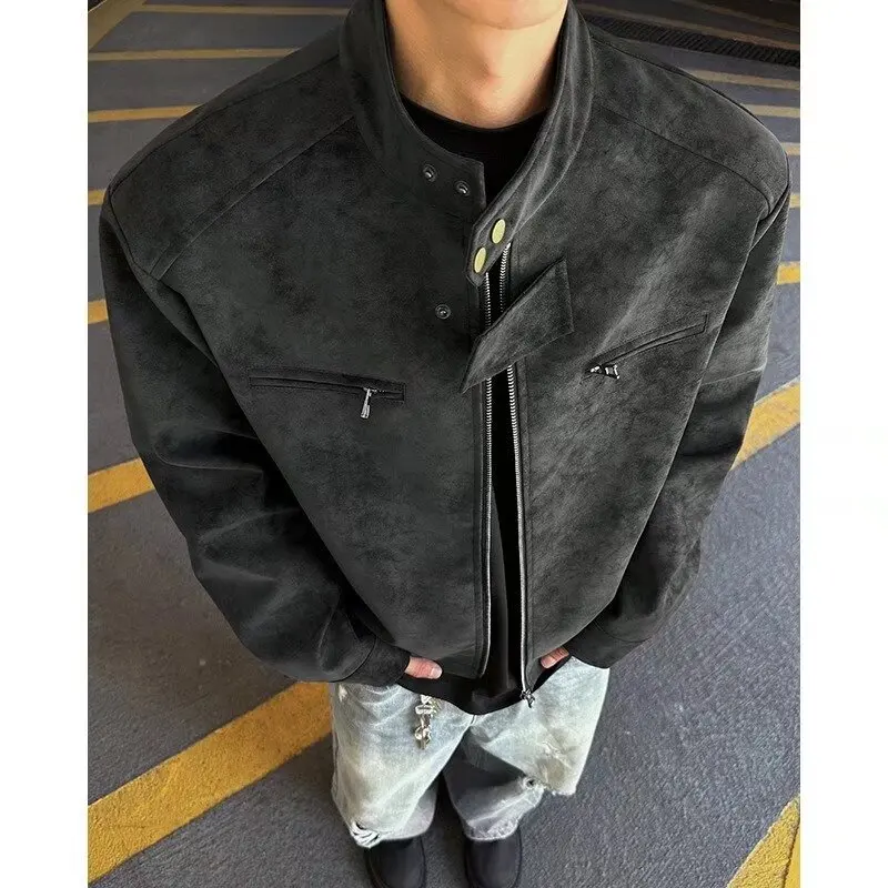 Heavy Du Design Jaet Leather Coat Vintage Worn Look Street Sle Simple Autumn Winter Large Size 250 Pou New Arrival
Heavy Du Design Jaet Leather Coat Vintage Worn Look Street Sle Simple Autumn Winter Large Size 250 Pou New Arrival