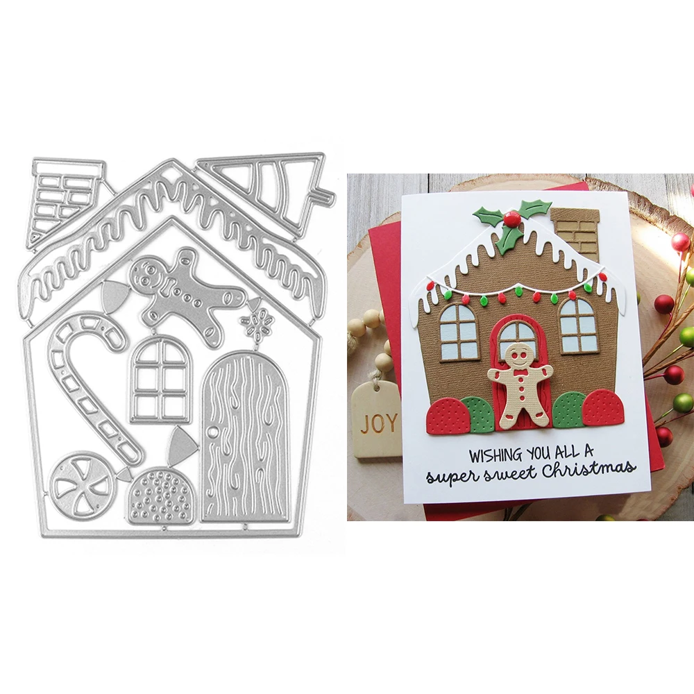 Металлические штампы для резки коттеджа и дерева, конфеты, трость, пряничный человечек, штампы с узором для DIY, скрапбукинга, рождественской бумаги, изготовления карточек
Металлические штампы для резки коттеджа и дерева, конфеты, трость, пряничный человечек, штампы с узором для DIY, скрапбукинга, рождественской бумаги, изготовления карточек
