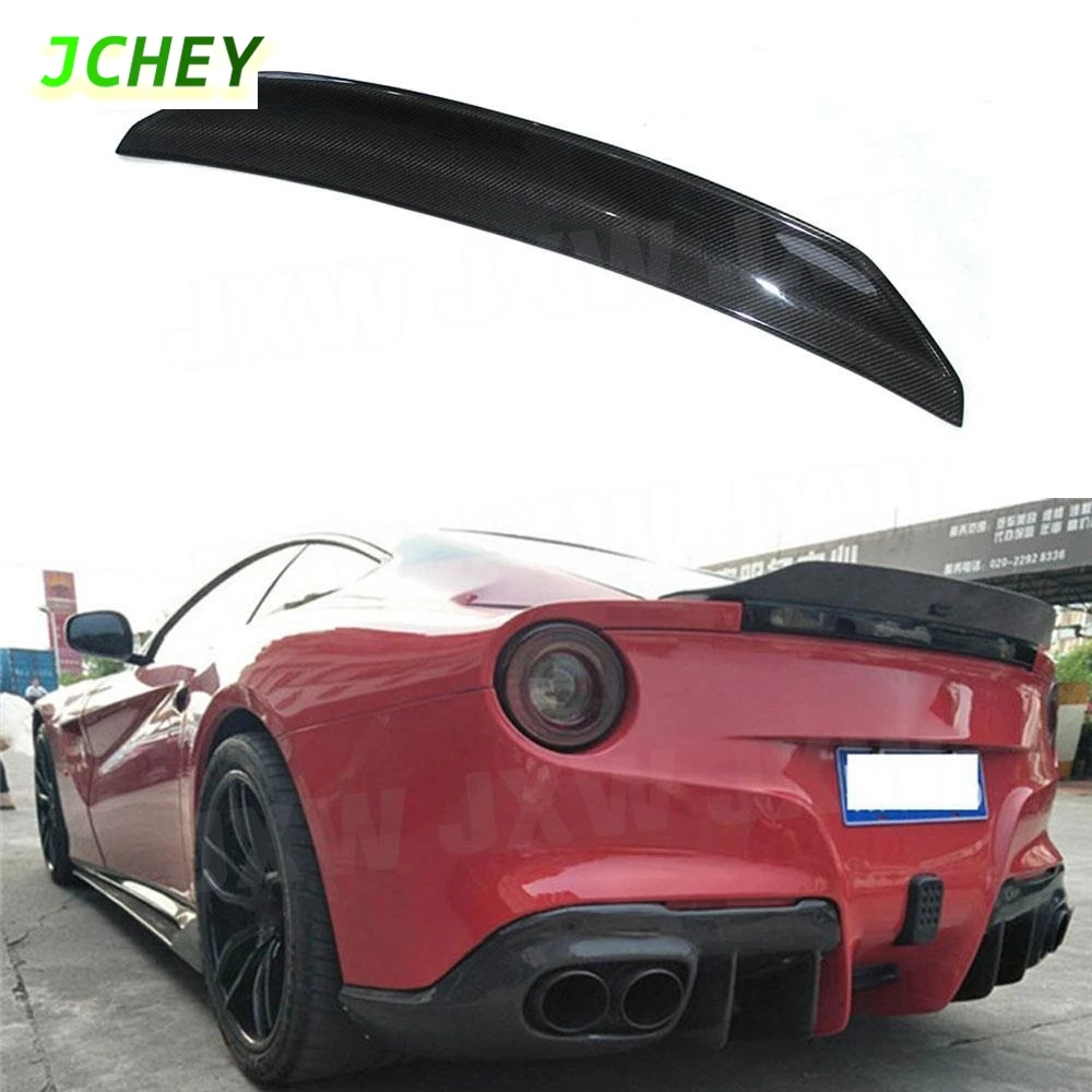 Задний спойлер из углеродного волокна JCHEY, чехол с утиными крыльями для Ferrari F12 Berlinetta 2013-2016, автомобильный FRP 
Задний спойлер из углеродного волокна JCHEY, чехол с утиными крыльями для Ferrari F12 Berlinetta 2013-2016, автомобильный FRP