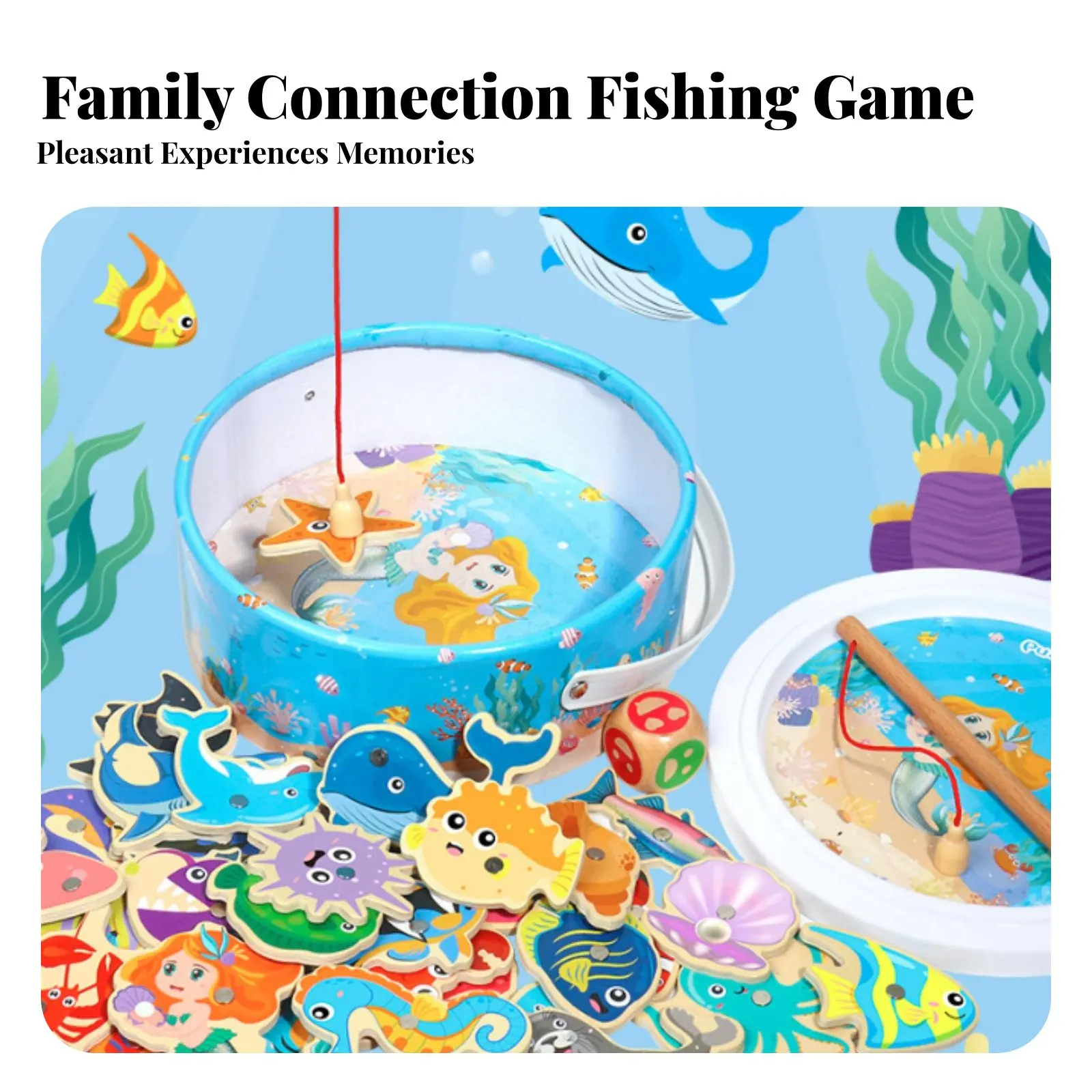 Attractive Fishing Toy Set Educational Attractive Fishing Game Parent-Child Interaction Hand-Visual Coordination
Attractive Fishing Toy Set Educational Attractive Fishing Game Parent-Child Interaction Hand-Visual Coordination