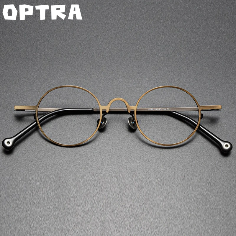 OPTRA Vintage Round Brand Frame Glasses Scratch Resistant Reading Myopia Leisure Decoration Stylish Appearance Casual Style 8802
OPTRA Vintage Round Brand Frame Glasses Scratch Resistant Reading Myopia Leisure Decoration Stylish Appearance Casual Style 8802