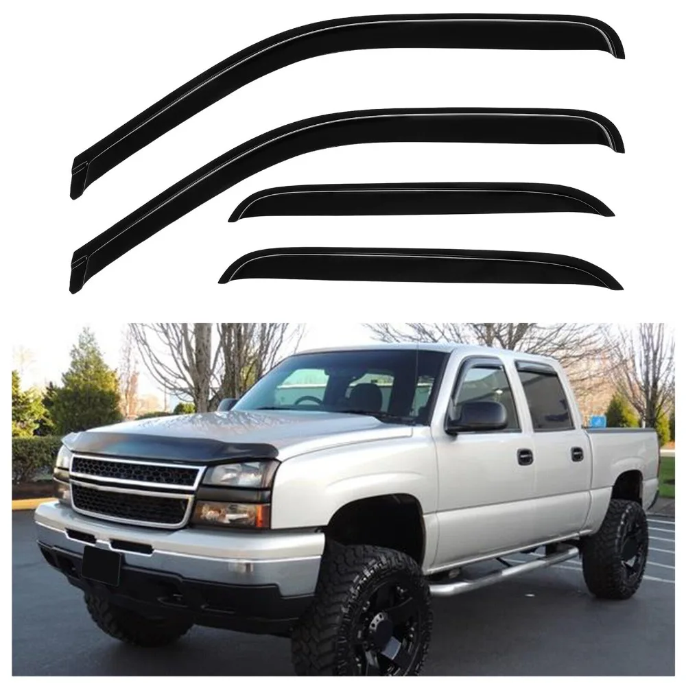 For 00-07 Silverado/Sierra Crew Cab Window Visor Rain Vent Shade Guard Deflector United States
For 00-07 Silverado/Sierra Crew Cab Window Visor Rain Vent Shade Guard Deflector United States