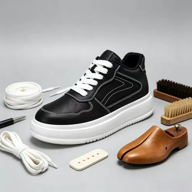 New Men's Leather Height Increasing Shoes 6/8CM Men's Thick-soled Casual Genuine Leather Sneakers Breathable Men's Trendy Shoes
New Men's Leather Height Increasing Shoes 6/8CM Men's Thick-soled Casual Genuine Leather Sneakers Breathable Men's Trendy Shoes