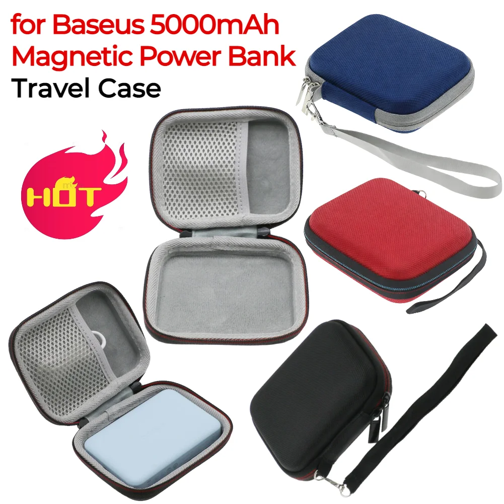 Travel Case for Baseus 5000mAh for UGREEN PD20W Wireless Magnetic Power Bank Travel Protective Carrying Storage Bag Dustproof
Travel Case for Baseus 5000mAh for UGREEN PD20W Wireless Magnetic Power Bank Travel Protective Carrying Storage Bag Dustproof