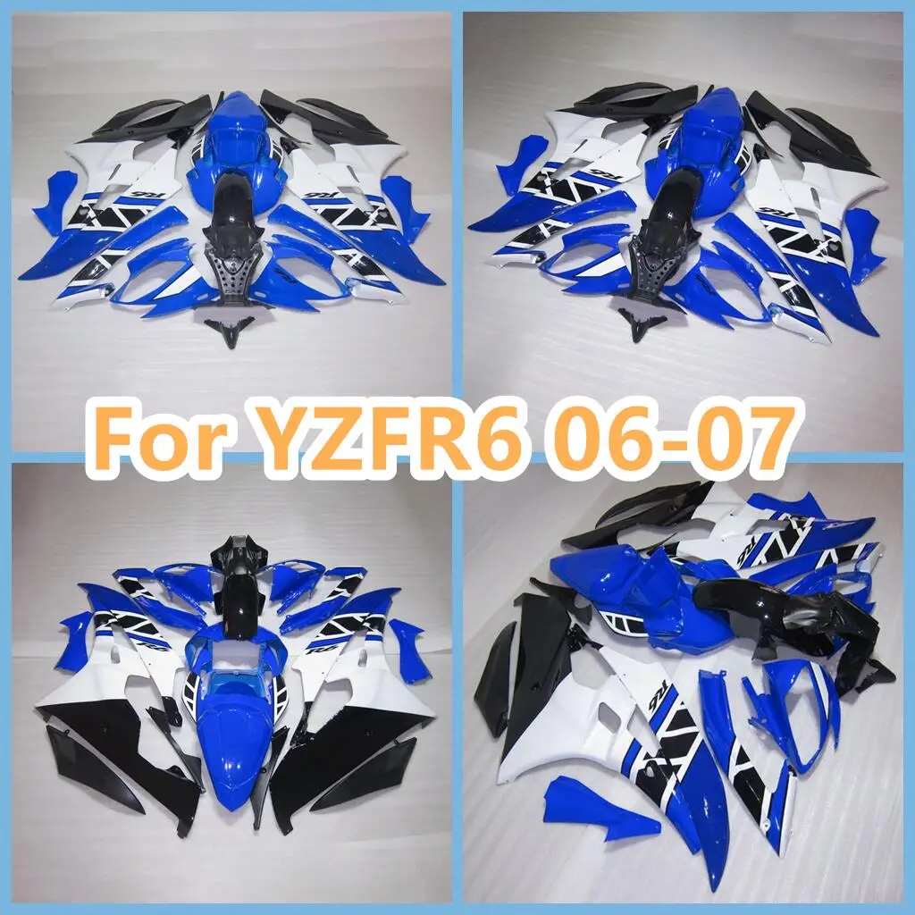 Custom Bike Fairing Kit For YAMAHA YZFR6 2006 2007 YZF-R6 06 07 Blue White Bodywork Shell
Custom Bike Fairing Kit For YAMAHA YZFR6 2006 2007 YZF-R6 06 07 Blue White Bodywork Shell