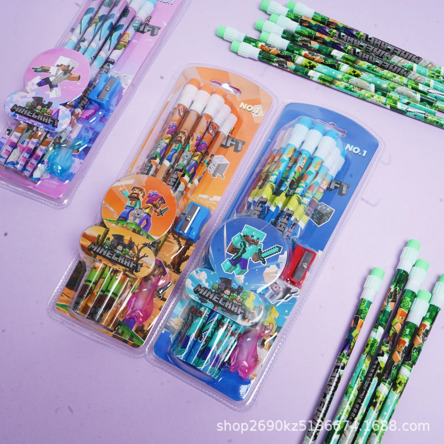 12/48pcs New Minecraft Pen Pencil Sharpener with eraser set 1 box of 12 stationery, practice pens learning supplies student gift
12/48pcs New Minecraft Pen Pencil Sharpener with eraser set 1 box of 12 stationery, practice pens learning supplies student gift
