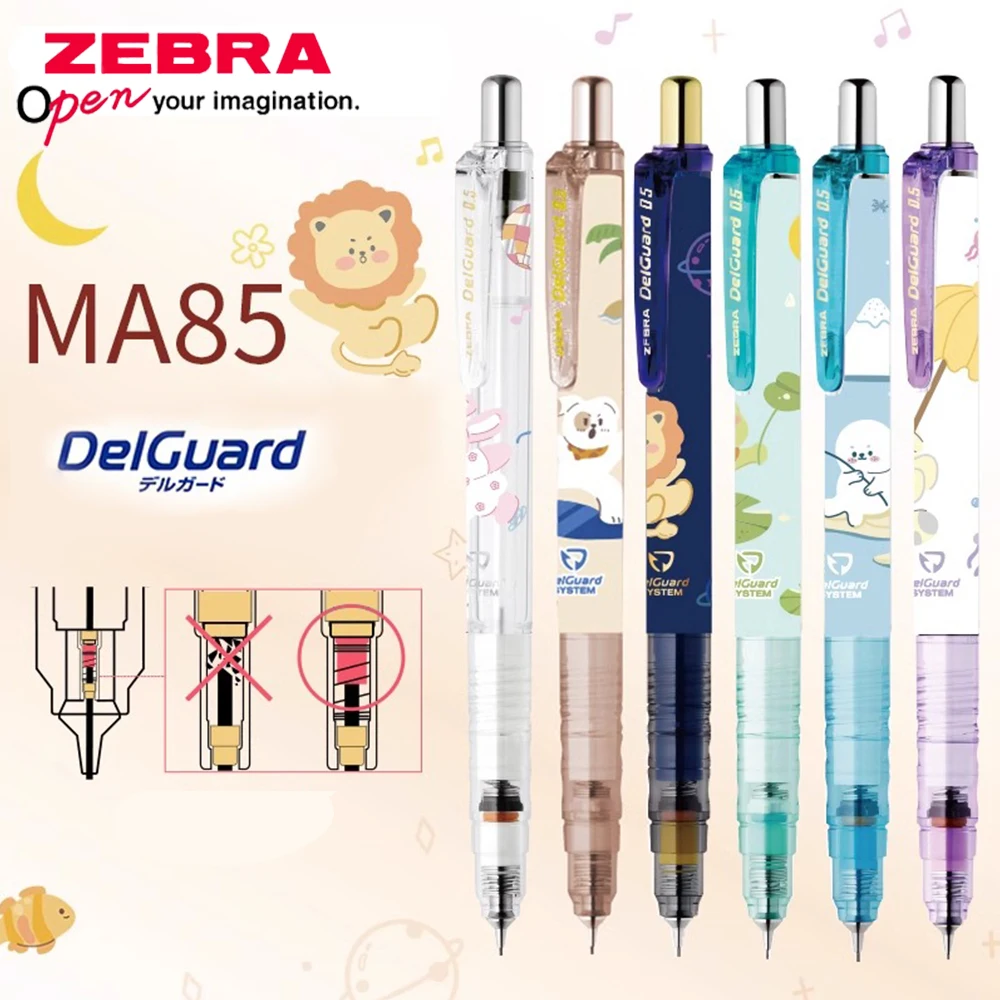 Japan ZEBRA Drawing Mechanical Pencil MA85 Delguard 0.5mm Animal Limited Continuous Lead Student Supplies School Art Stationery
Japan ZEBRA Drawing Mechanical Pencil MA85 Delguard 0.5mm Animal Limited Continuous Lead Student Supplies School Art Stationery