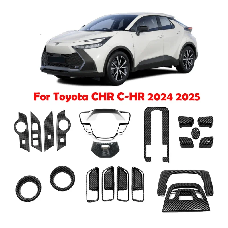Для Toyota CHR C-HR 2024 2025 аксессуары для интерьера, переключатель подъема окна, панель переключения передач, рулевое колесо, воздуховыпускная крышка, наклейка
Для Toyota CHR C-HR 2024 2025 аксессуары для интерьера, переключатель подъема окна, панель переключения передач, рулевое колесо, воздуховыпускная крышка, наклейка
