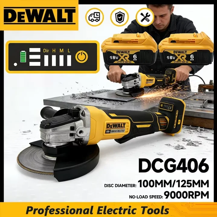 Dewalt 125mm DCG406 Angle Grinding Machine high-performance Outstanding cutting and polishing Brushless Angle Grinding
Dewalt 125mm DCG406 Angle Grinding Machine high-performance Outstanding cutting and polishing Brushless Angle Grinding