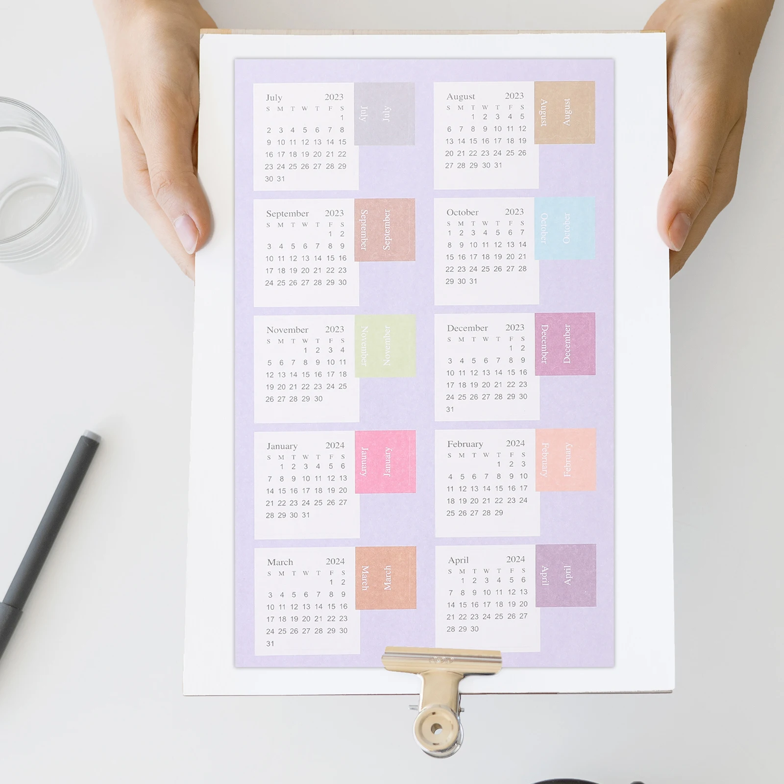 4 Sheets Colorful Calendar Stickers Month Index Labels Notepad Tabs Planner Stickers 2023-2024 Adhesive Sticky Page Markers Book
4 Sheets Colorful Calendar Stickers Month Index Labels Notepad Tabs Planner Stickers 2023-2024 Adhesive Sticky Page Markers Book