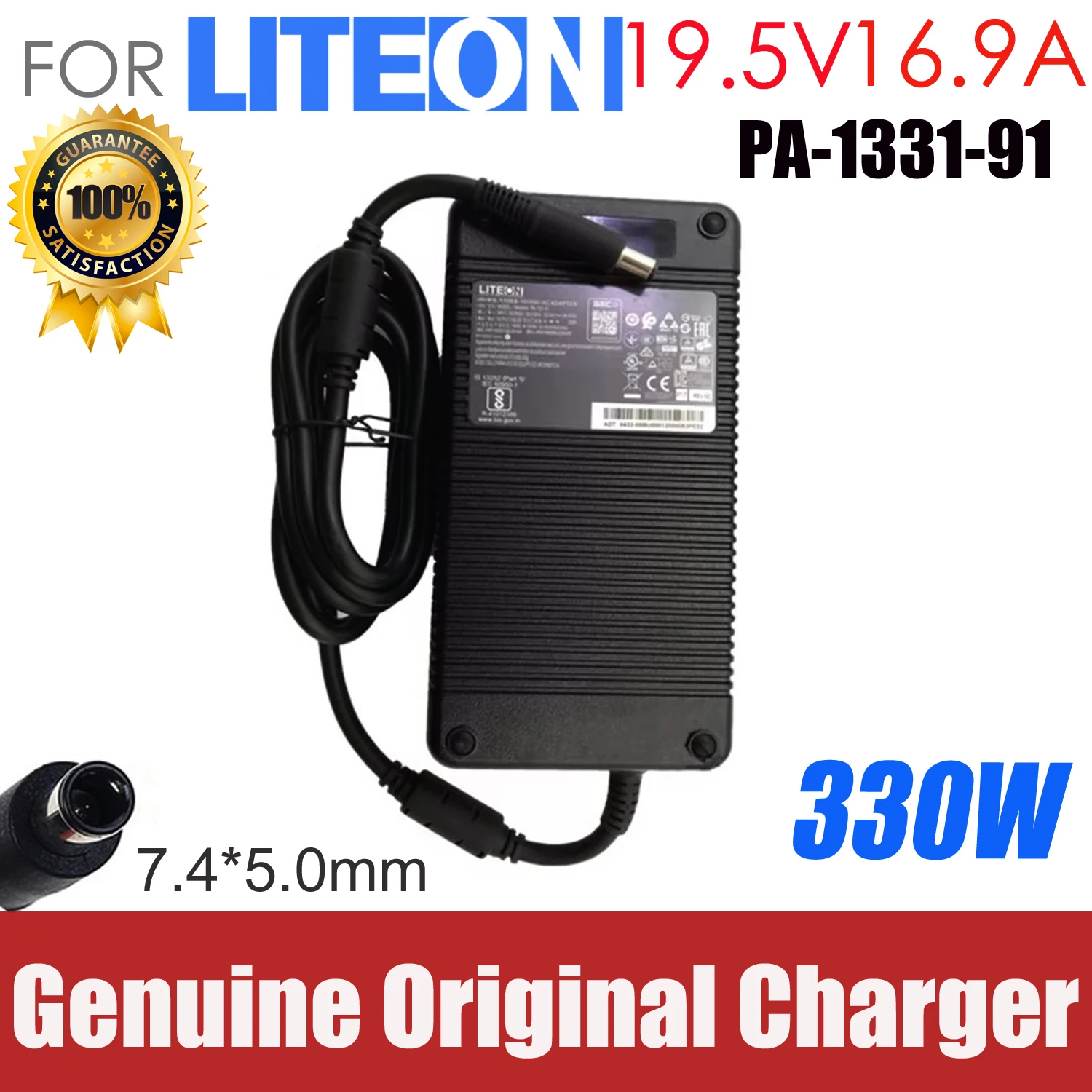 Original LITEON 19.5V 16.9A 330W PA-1331-91 AC Adapter Charger For Intel NUC 12 Enthusiast NUC12SNKi72VA Desktop Computer OEM
Original LITEON 19.5V 16.9A 330W PA-1331-91 AC Adapter Charger For Intel NUC 12 Enthusiast NUC12SNKi72VA Desktop Computer OEM