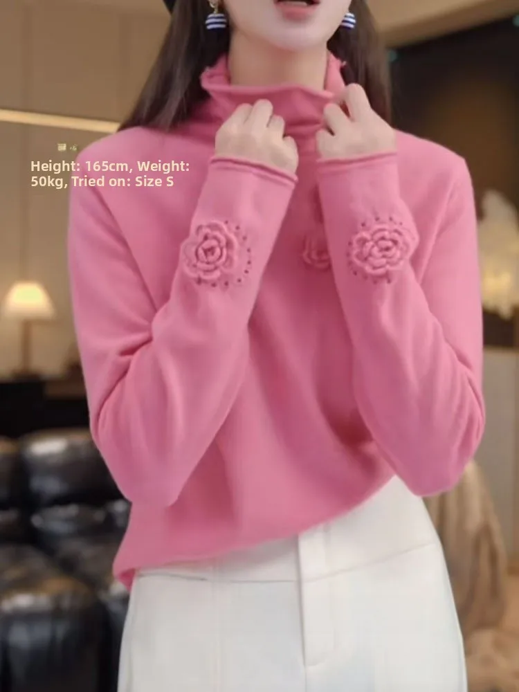 Faionable Warm Long Sve Knitted Base irt Casual Commute Sle High Collar Women's Autumn Top Poetic Lin Korean Loose Fit
Faionable Warm Long Sve Knitted Base irt Casual Commute Sle High Collar Women's Autumn Top Poetic Lin Korean Loose Fit