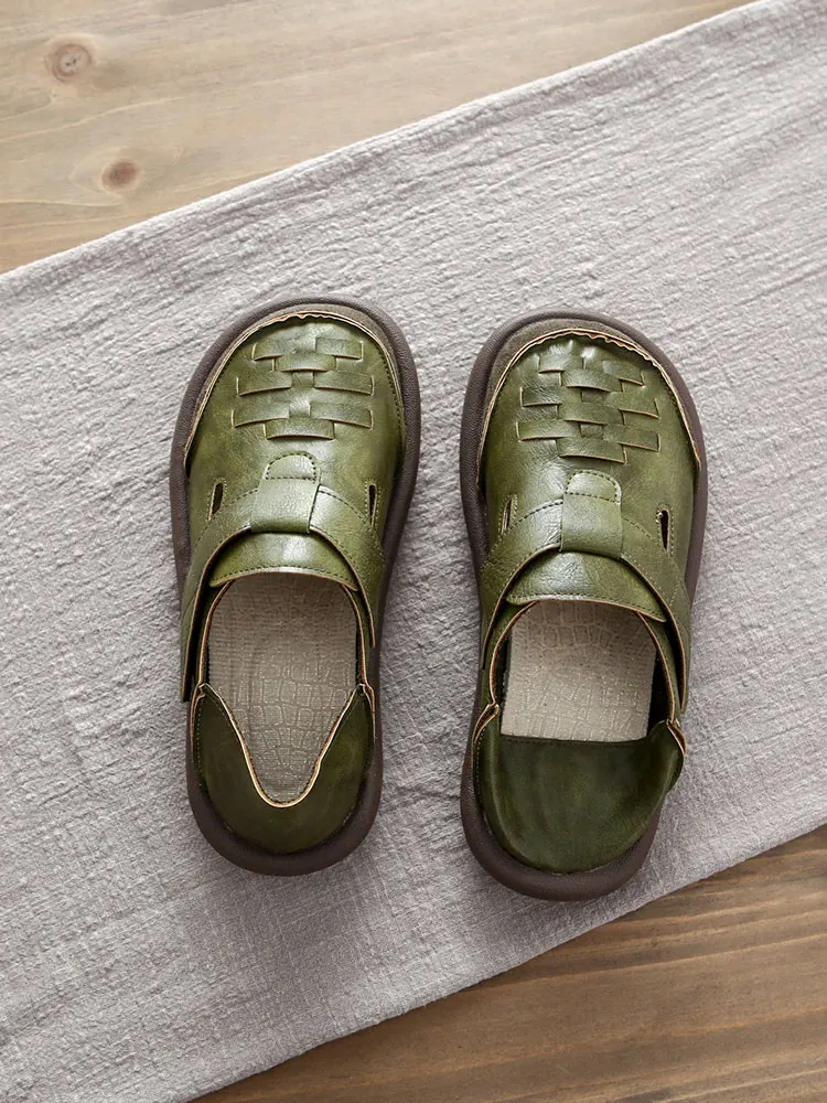 Casual Handwoven Big Head Slip-On Shoes Comfortable Flat Bottom Fashionable round Toe Two-Way Wear Low Heel Daily Use Shoes
Casual Handwoven Big Head Slip-On Shoes Comfortable Flat Bottom Fashionable round Toe Two-Way Wear Low Heel Daily Use Shoes