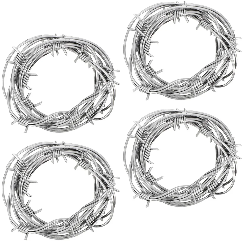 4pcs Halloween Creepy Barbed Wires Chain Cosplay Prop Simulation Barbed Wires PVC Fake Iron Wires Halloween Party Prank Props
4pcs Halloween Creepy Barbed Wires Chain Cosplay Prop Simulation Barbed Wires PVC Fake Iron Wires Halloween Party Prank Props