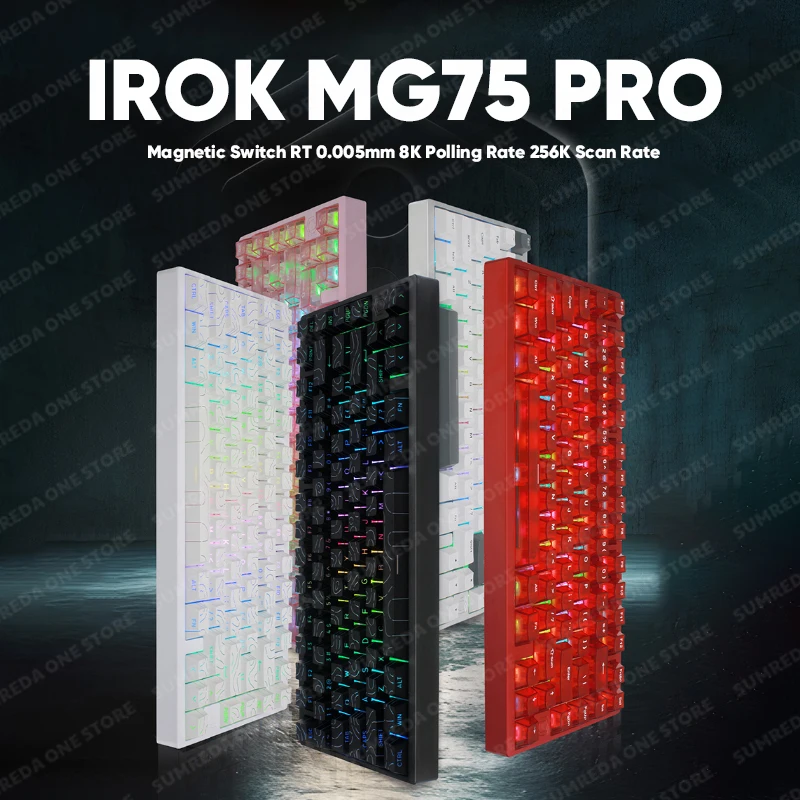 IROK MG75 PRO Алюминиевая магнитная механическая игровая клавиатура 0,005 мм 8K Скорость покатания Быстрый триггер RGB Горячая замена геймерская клавиатура
IROK MG75 PRO Алюминиевая магнитная механическая игровая клавиатура 0,005 мм 8K Скорость покатания Быстрый триггер RGB Горячая замена геймерская клавиатура