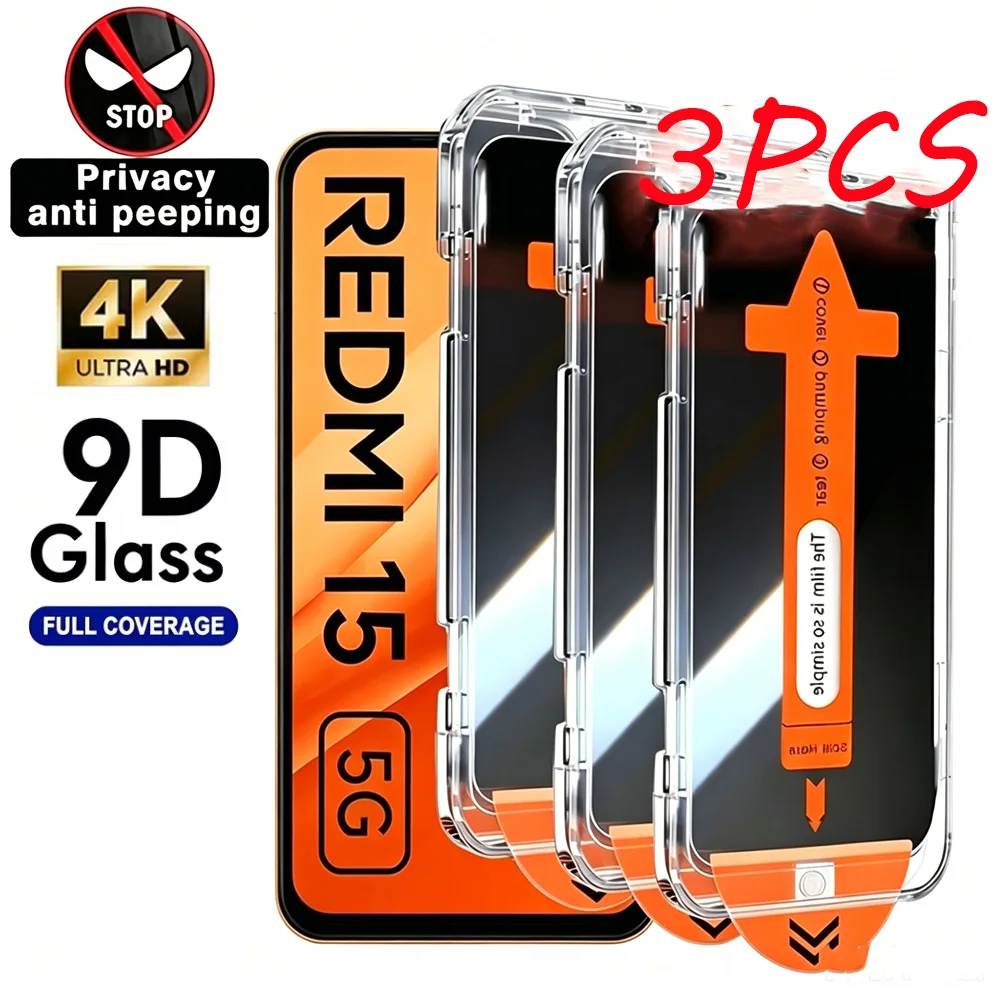 3Pcs Privacy Screen Protectors For Redmi Note14 4g 5g Note14 13 Pro 15C Note12 Pro Note11 10 11 Pro 12 9s 8 7 9 Tempered Glass
3Pcs Privacy Screen Protectors For Redmi Note14 4g 5g Note14 13 Pro 15C Note12 Pro Note11 10 11 Pro 12 9s 8 7 9 Tempered Glass