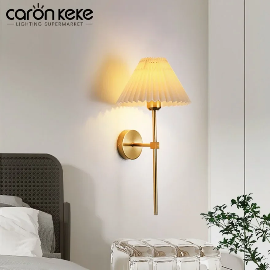 Retro E27 Wall Lamp Nordic Creative Pleated Umbrella Style Fabric Wall Lamp Bedroom Bedside Living Room Decor Lighting Fixtures
Retro E27 Wall Lamp Nordic Creative Pleated Umbrella Style Fabric Wall Lamp Bedroom Bedside Living Room Decor Lighting Fixtures