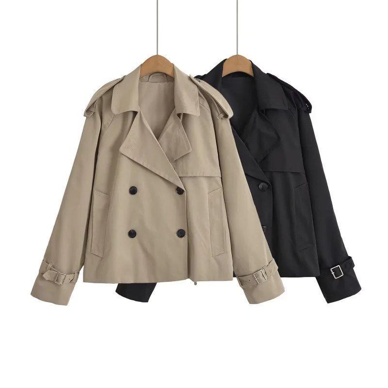 Solid Loose Leisure Women Jacket 2025Autumn Double-Breasted Jackets for Women Coat Women Casual New Outerwear
Solid Loose Leisure Women Jacket 2025Autumn Double-Breasted Jackets for Women Coat Women Casual New Outerwear