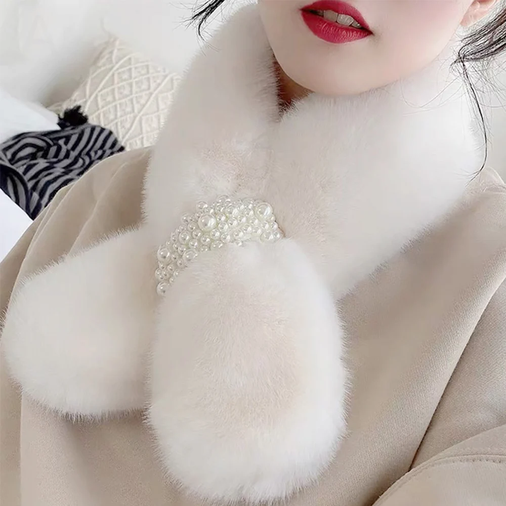 Women Imitation Rabbit Fur Cross Winter Neck Warmers Shawl Warm Scarfs Plush Scarfs
Women Imitation Rabbit Fur Cross Winter Neck Warmers Shawl Warm Scarfs Plush Scarfs