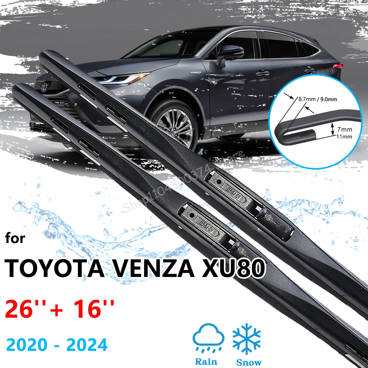 For Toyota Venza XU80 Harrier MK2 2020 2021 2022 2023 2024 Front Wiper Blades Window Windshield Windscreen Brushes Accessories
For Toyota Venza XU80 Harrier MK2 2020 2021 2022 2023 2024 Front Wiper Blades Window Windshield Windscreen Brushes Accessories