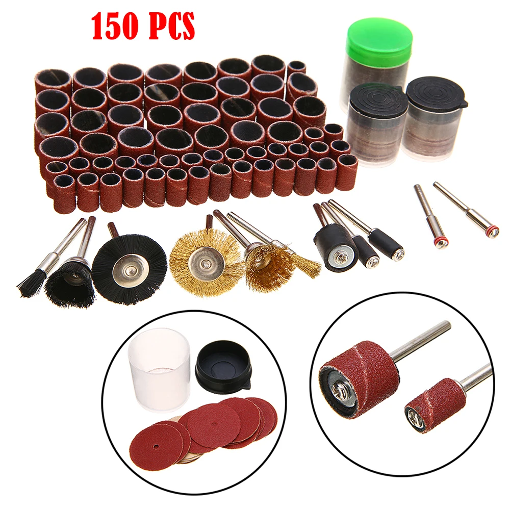 150pcs Electric Grinding Accessories Polishing Rotating Polishing Kits For Dremel Accessory Woodworking Polishing Tools
150pcs Electric Grinding Accessories Polishing Rotating Polishing Kits For Dremel Accessory Woodworking Polishing Tools
