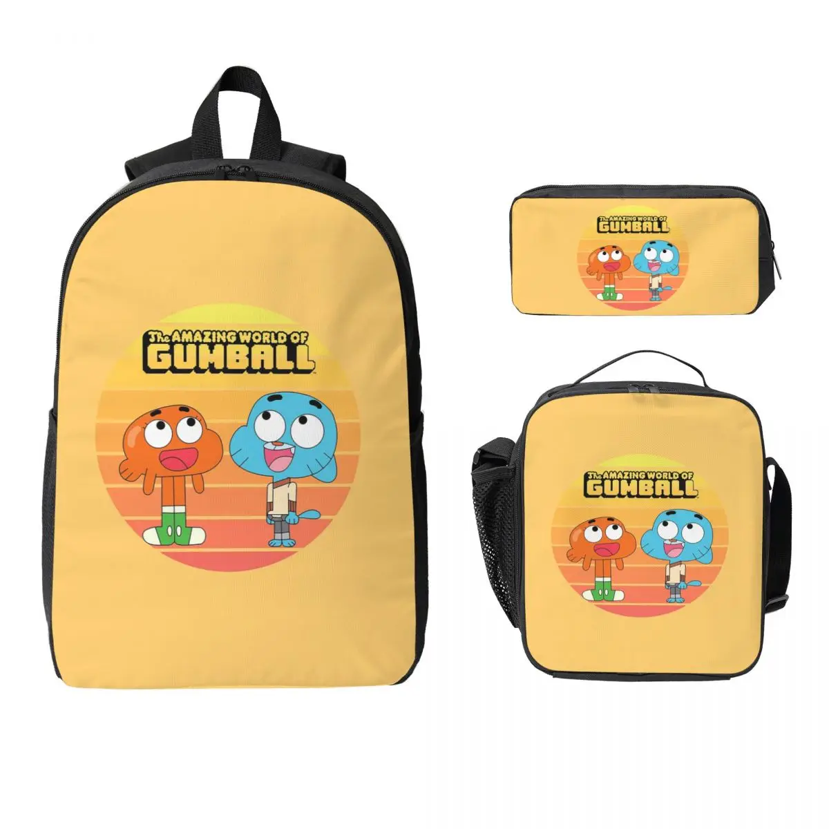 The Amazing World Of Gumball Cartoon Backpack BookBag School Bag Laptop Shoulder Bags 3ps Insulated Lunch Bag Pencil Case
The Amazing World Of Gumball Cartoon Backpack BookBag School Bag Laptop Shoulder Bags 3ps Insulated Lunch Bag Pencil Case