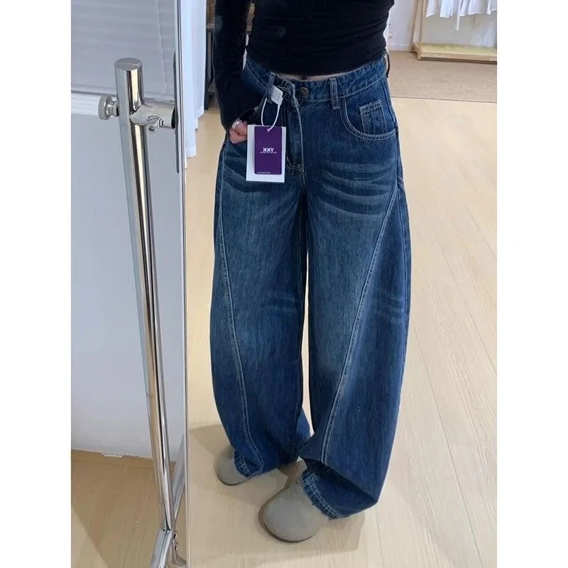 Y2K женские свободные прямые джинсы с высокой талией, винтажные потертые джинсовые повседневные уличные широкие брюки, мешковатые брюки
Y2K женские свободные прямые джинсы с высокой талией, винтажные потертые джинсовые повседневные уличные широкие брюки, мешковатые брюки