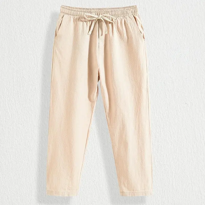 Loose Casual Men's Summer Cotton Linen Pants Large Size Thin Nine Points Sports Straight Leg Busin Casual Trousers
Loose Casual Men's Summer Cotton Linen Pants Large Size Thin Nine Points Sports Straight Leg Busin Casual Trousers