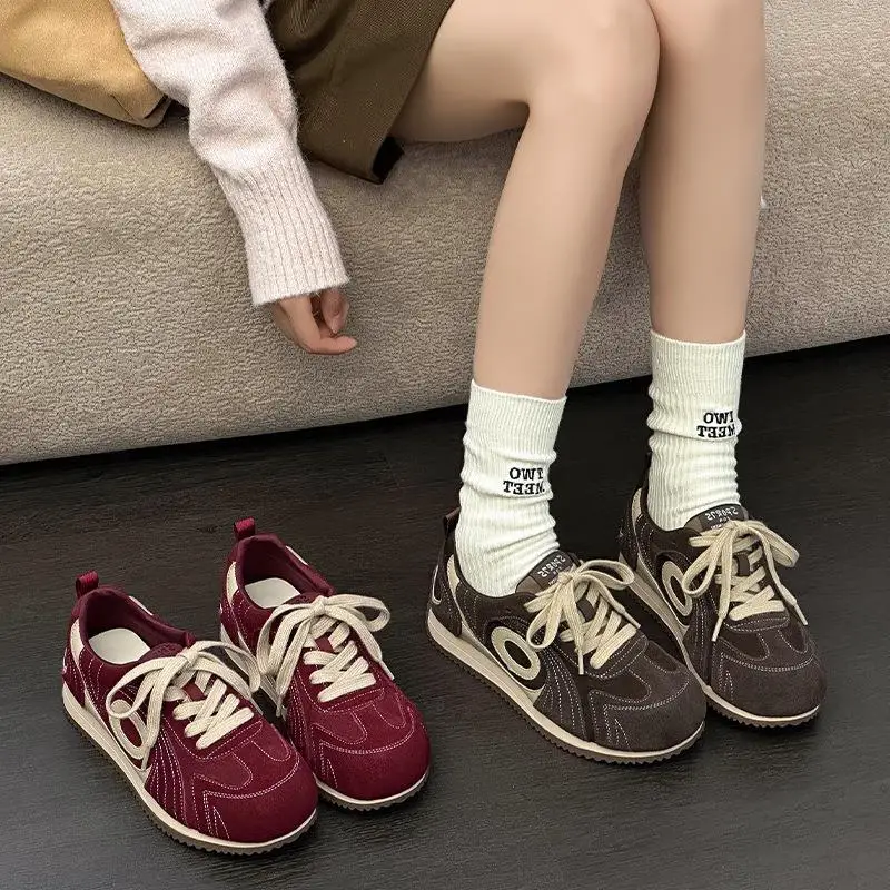 Breathable Genuine Leather Racing Shoes Increased Height De Xin Women's Mesh Sports Shoes Comfortable Casual round Toe Flat Heel
Breathable Genuine Leather Racing Shoes Increased Height De Xin Women's Mesh Sports Shoes Comfortable Casual round Toe Flat Heel