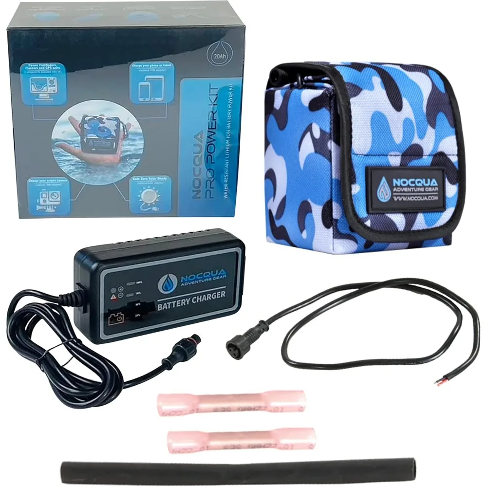 Water-Resistant Battery and Charger Kit - Compatible with GPS, Depth and Fish Finders, and Most 12V Electronics
Water-Resistant Battery and Charger Kit - Compatible with GPS, Depth and Fish Finders, and Most 12V Electronics