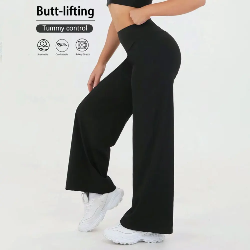Womens Casual Sports Straight Pants High Waist Loose Stretch Trousers Spring Summer Yoga Straight Pants For Gym Running Workout
Womens Casual Sports Straight Pants High Waist Loose Stretch Trousers Spring Summer Yoga Straight Pants For Gym Running Workout