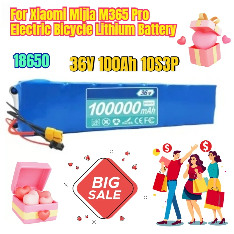 36V 100Ah 10S3P 18650 for Xiaomi Mijia M365 Pro Electric Bicycle Lithium Battery
36V 100Ah 10S3P 18650 for Xiaomi Mijia M365 Pro Electric Bicycle Lithium Battery