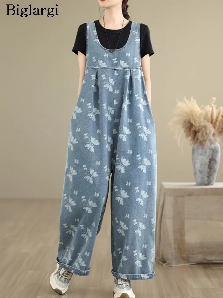 Oversized Jeans Summer Overalls Pant Women Butterfly Print Fashion Ladies Overalls Trousers Casual Loose Pleated Woman Pants
Oversized Jeans Summer Overalls Pant Women Butterfly Print Fashion Ladies Overalls Trousers Casual Loose Pleated Woman Pants