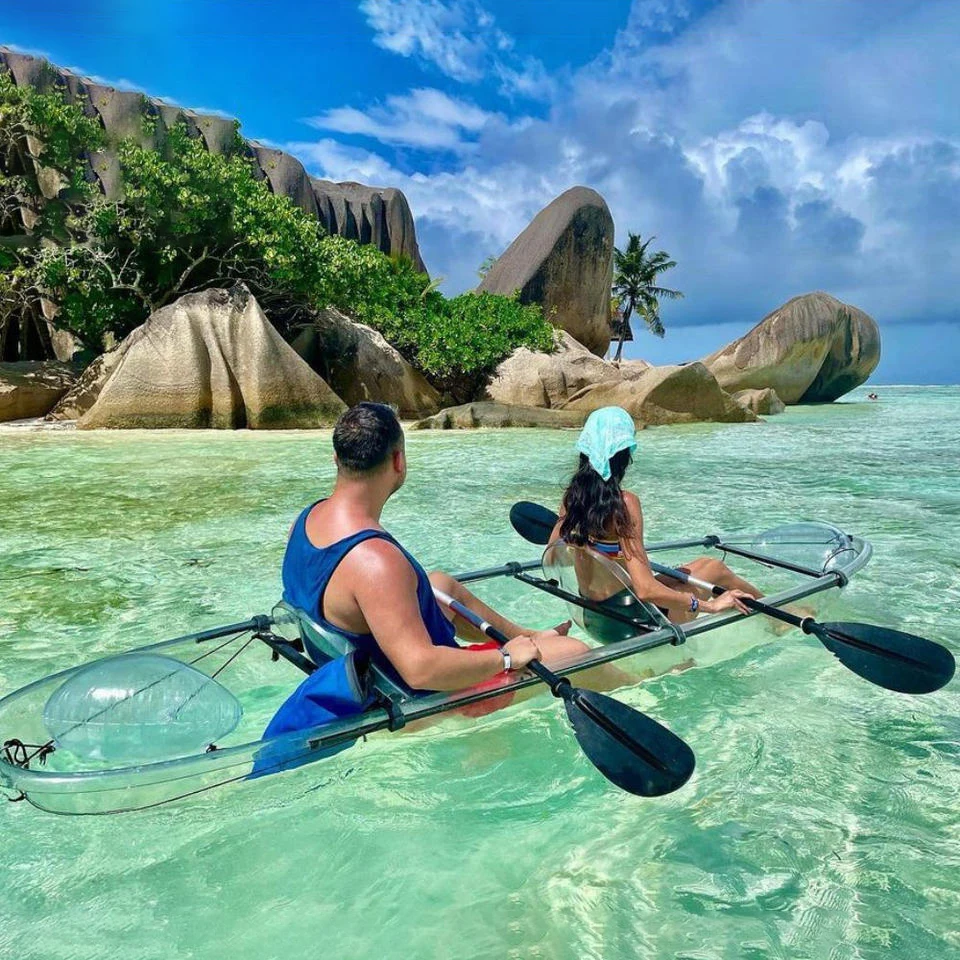 Double Crystal Kayak Transparent Canoe Kayak 2 Person Clear Kayak Canoe Water Play Transparent Rowing Boat
Double Crystal Kayak Transparent Canoe Kayak 2 Person Clear Kayak Canoe Water Play Transparent Rowing Boat