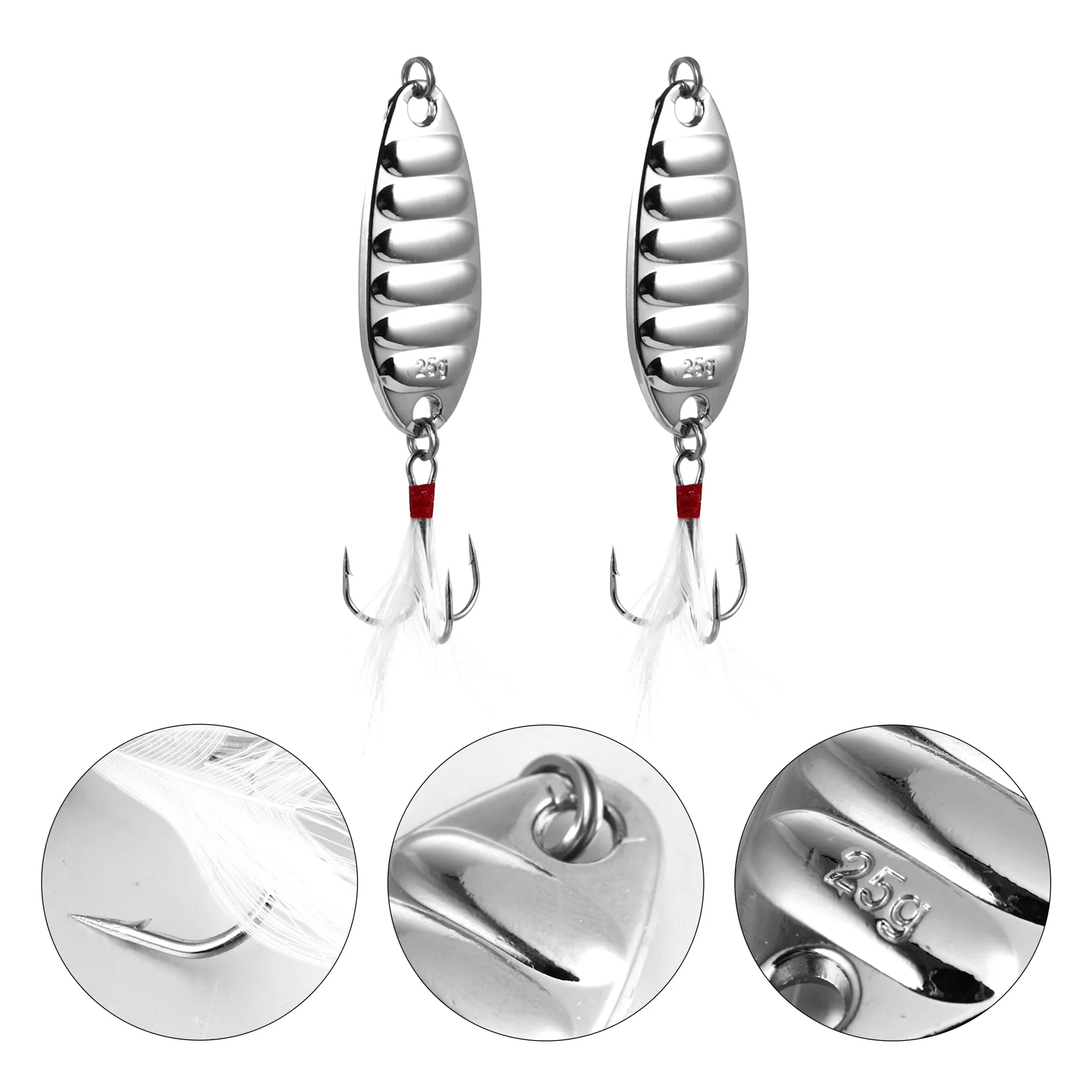 2 Pcs Metal Bait Fishing Pike Rig Gripper Angler Tools Flat Stripe Lures Durable Baits Freshwater
2 Pcs Metal Bait Fishing Pike Rig Gripper Angler Tools Flat Stripe Lures Durable Baits Freshwater