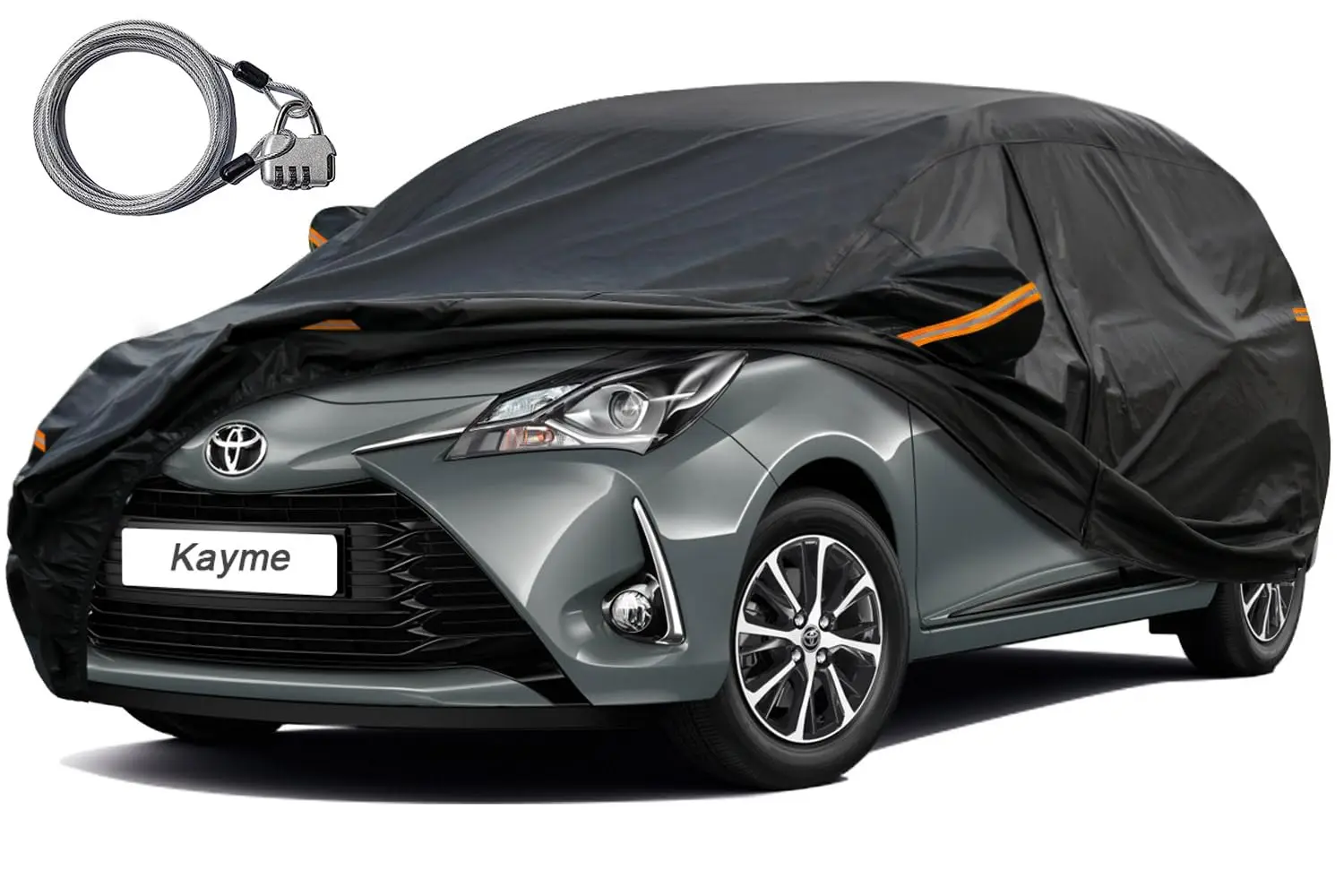 Kayme 210T Lock Zipper Car Cover Waterproof All Weather Sun Uv Rain Protection Outdoor Universal Fit SUV/Sedans/Hatchbacks
Kayme 210T Lock Zipper Car Cover Waterproof All Weather Sun Uv Rain Protection Outdoor Universal Fit SUV/Sedans/Hatchbacks