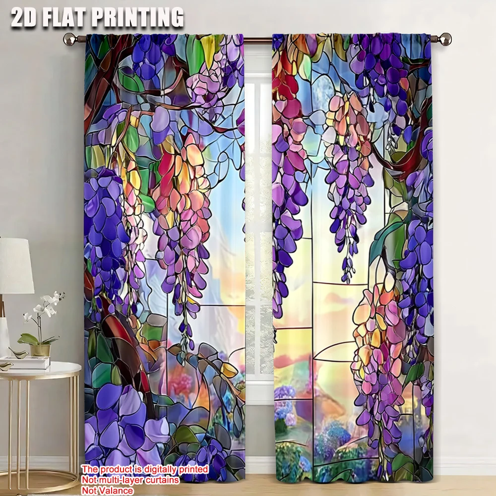 2pc, Party Window Curtains wisteria Durable 100% Polyester Fabric,Without Electricity Spring Party & Holiday Decor Perfect for
2pc, Party Window Curtains wisteria Durable 100% Polyester Fabric,Without Electricity Spring Party & Holiday Decor Perfect for