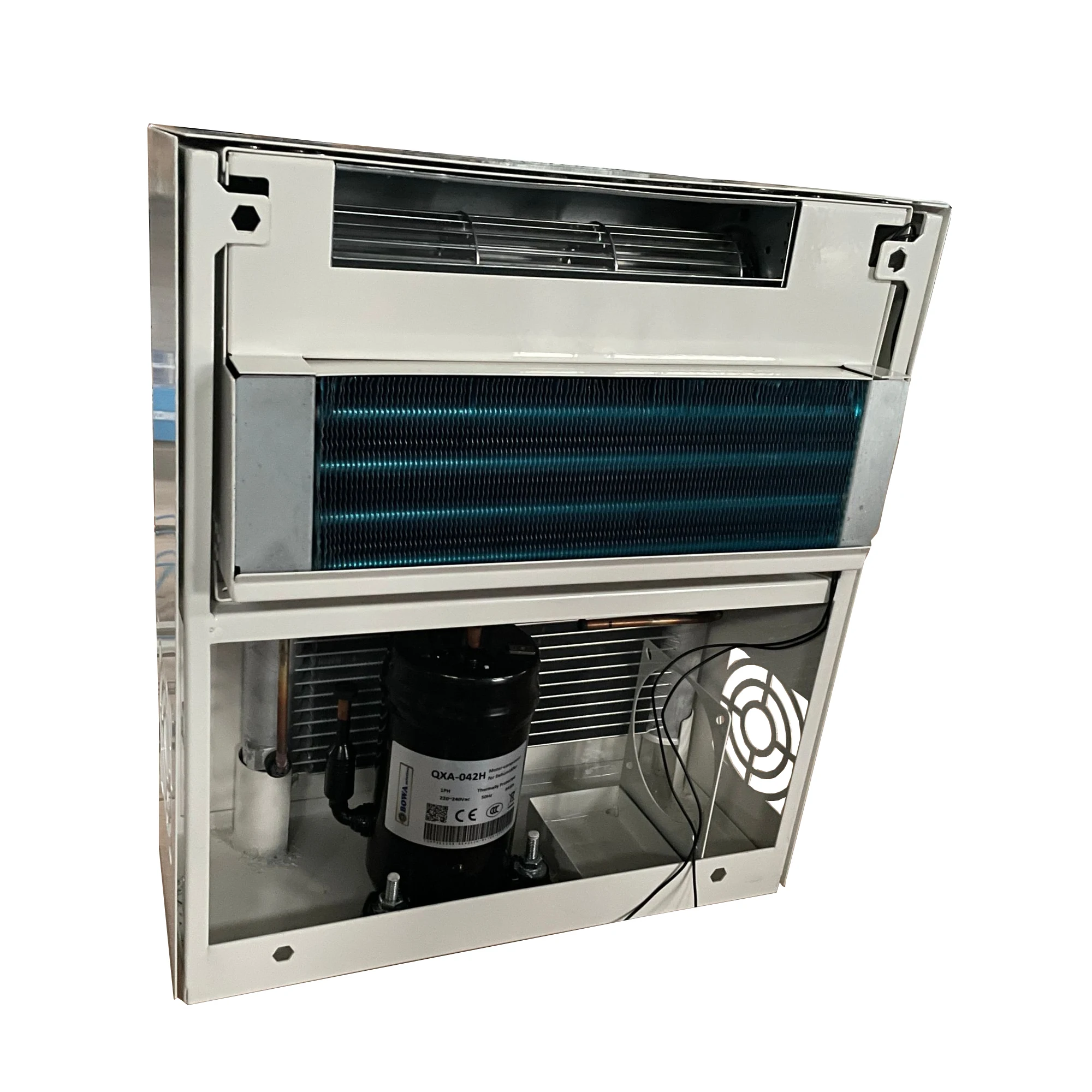 Small cooling capacity side all-in-one cooling unit provides perfect cooling solutions for reach-in chillers and freezers
Small cooling capacity side all-in-one cooling unit provides perfect cooling solutions for reach-in chillers and freezers