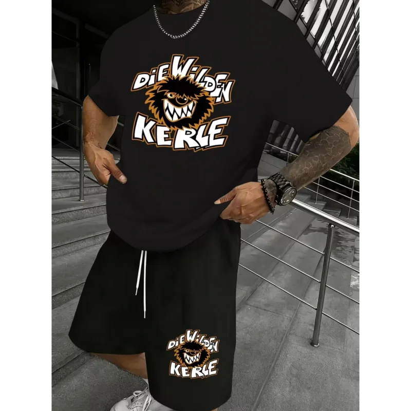 Men'S Short Sleeve T Shirt + Shorts Two-Piece Set Printed Casual Sports Suit Summer Versatile And Stylish Pieces
Men'S Short Sleeve T Shirt + Shorts Two-Piece Set Printed Casual Sports Suit Summer Versatile And Stylish Pieces