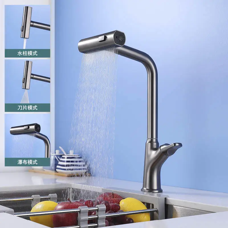 Multifunctional Pull Out Hot And Cold Water Faucet Rainfall Waterfall Sink Faucet Rotatable Spray Head
Multifunctional Pull Out Hot And Cold Water Faucet Rainfall Waterfall Sink Faucet Rotatable Spray Head