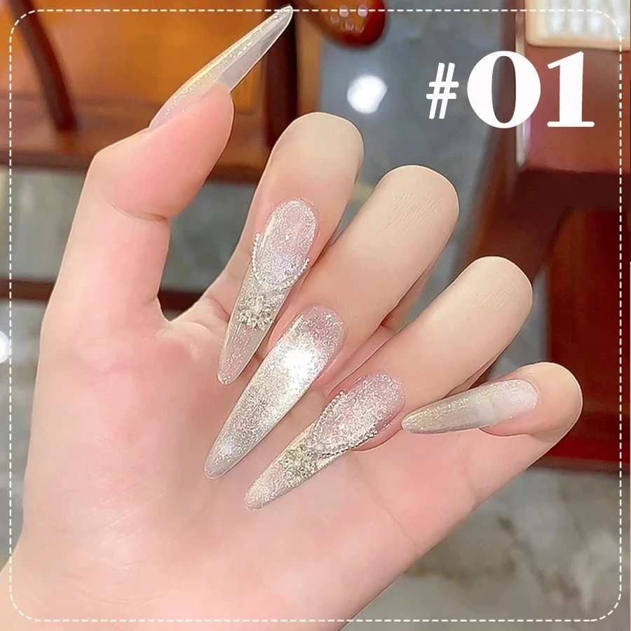 TC 3-Color 10ml Silver Water Light Cat Magnetic Gel Nail Polish Nail Supplies Vernis Semi Permanent Gel for Fall Winter Nails
TC 3-Color 10ml Silver Water Light Cat Magnetic Gel Nail Polish Nail Supplies Vernis Semi Permanent Gel for Fall Winter Nails