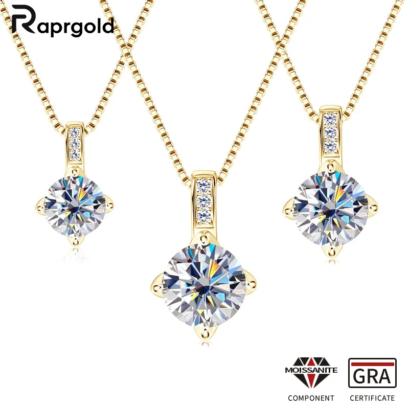 RAPRGOLD GRA сертифицированные муассанитовые подвески-пасьянсы для женщин, цепочки из стерлингового серебра S925, свадебные ювелирные изделия, подарки
RAPRGOLD GRA сертифицированные муассанитовые подвески-пасьянсы для женщин, цепочки из стерлингового серебра S925, свадебные ювелирные изделия, подарки