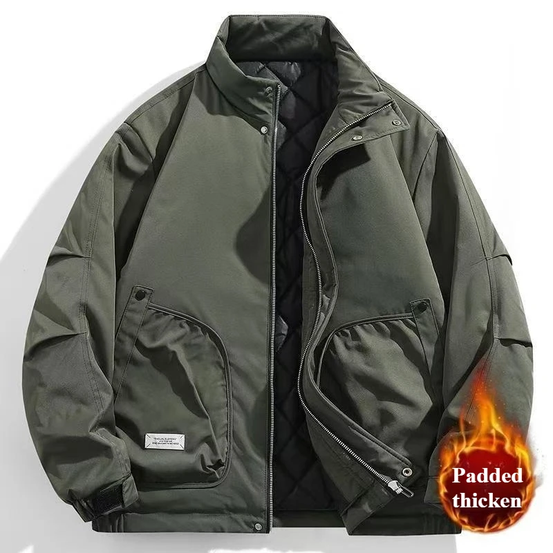 Vintage Winter Jacket Men Large SizeStand Collar Padded Overcoats Spring Autumn Windbreaker for Men Fashion Men Winter Clothing
Vintage Winter Jacket Men Large SizeStand Collar Padded Overcoats Spring Autumn Windbreaker for Men Fashion Men Winter Clothing