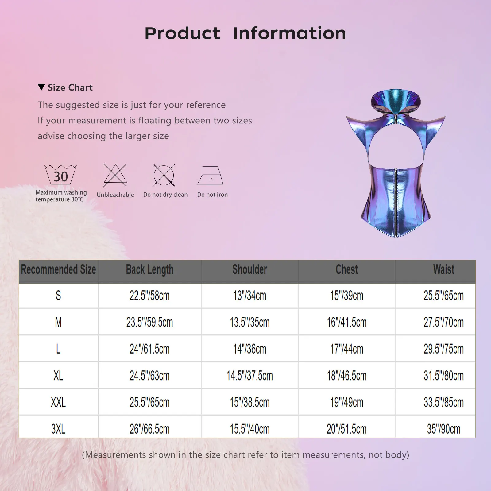 Women Shiny Metallic Armor Corset Top Romper Jumpsuit Stand Collar Fly Sleeve Cutout Bustier Crop Top for Halloween Cosplay Show
Women Shiny Metallic Armor Corset Top Romper Jumpsuit Stand Collar Fly Sleeve Cutout Bustier Crop Top for Halloween Cosplay Show