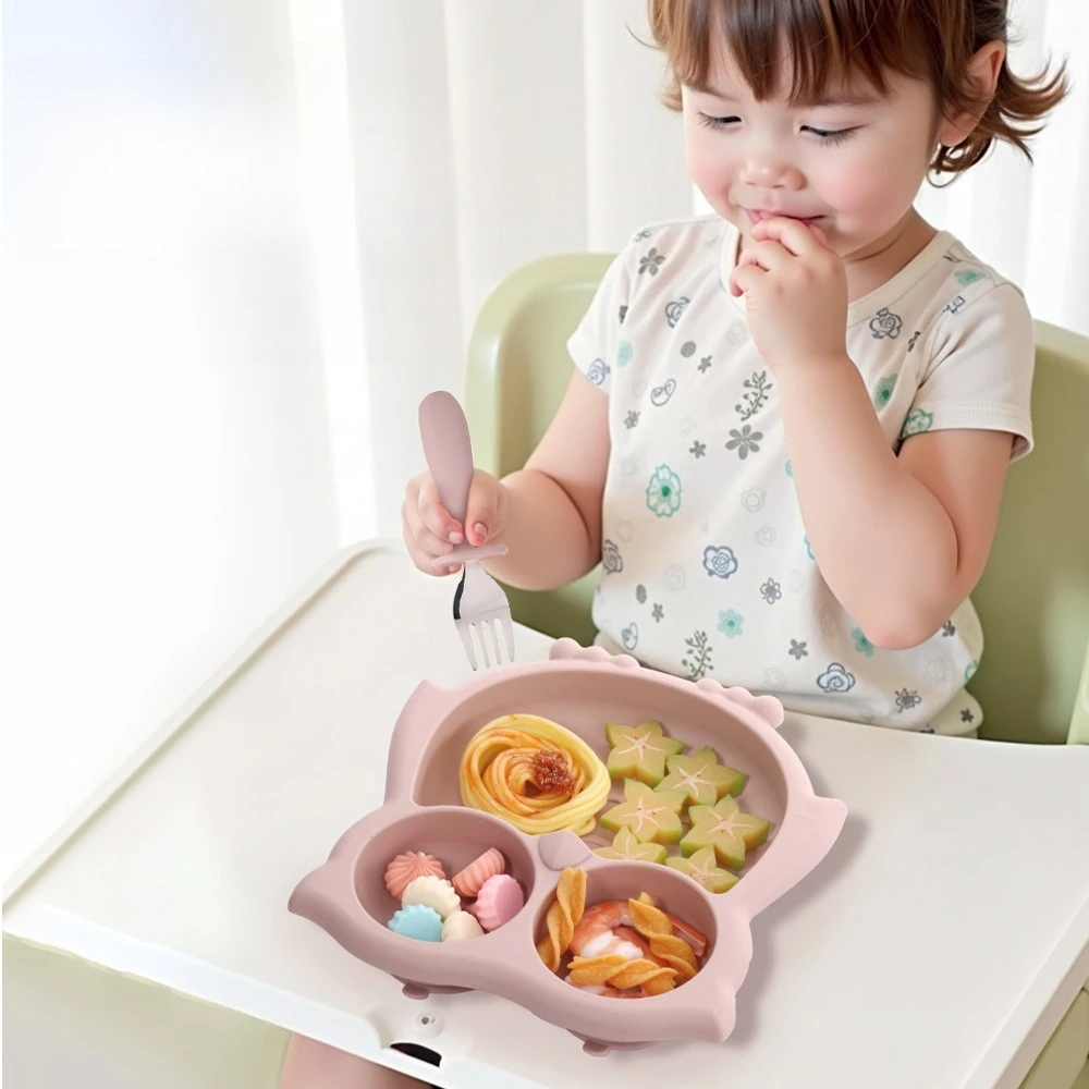 Детская силиконовая тарелка с совой, новая детская интегрированная сетка, дополнительная тарелка для еды, детский набор силиконовой посуды
Детская силиконовая тарелка с совой, новая детская интегрированная сетка, дополнительная тарелка для еды, детский набор силиконовой посуды